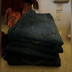 5 pairs of jeans, include two Paige pairs